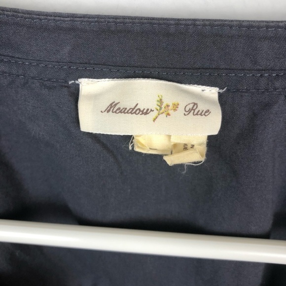 Anthropologie Meadow Rue Anona Gray Blouse​​​​​​​ - Picture 5 of 8